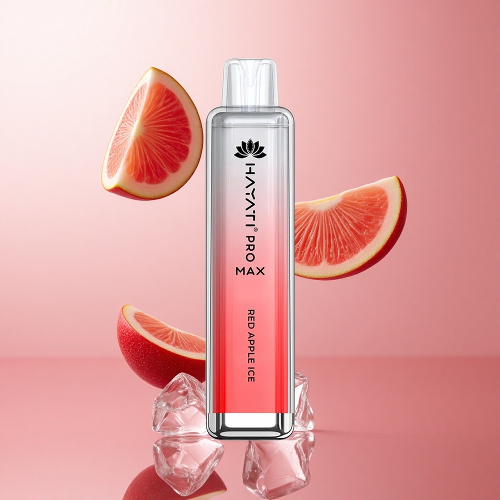 Hayati Pro Max 4000 Puffs Pomme Rouge Glacée Vape Jetable 2%, 5% Nicotine Strength, TPD-Compliance wholesale Suisse