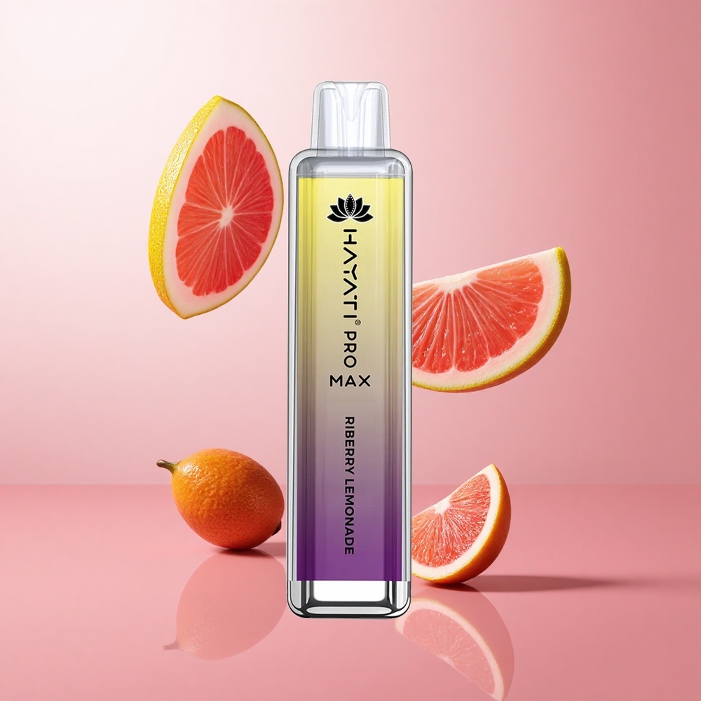 Hayati Pro Max 4000 Puffs Riberry Lemonade (Framboise Citronnade) LED Lumineuse Rechargeable wholesale Suisse