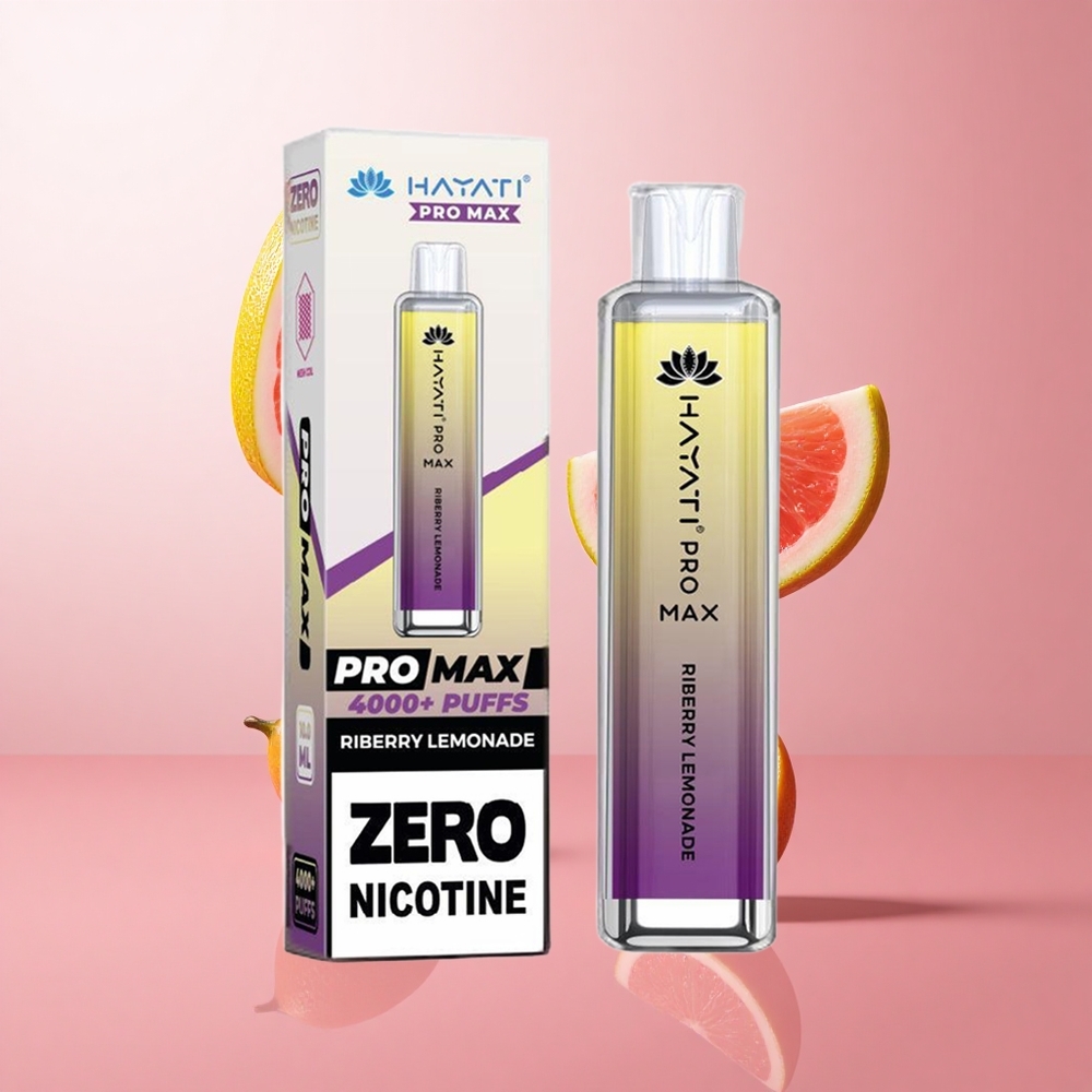 Hayati Pro Max 4000 Puffs Riberry Lemonade (Framboise Citronnade) LED Lumineuse Rechargeable wholesale Suisse