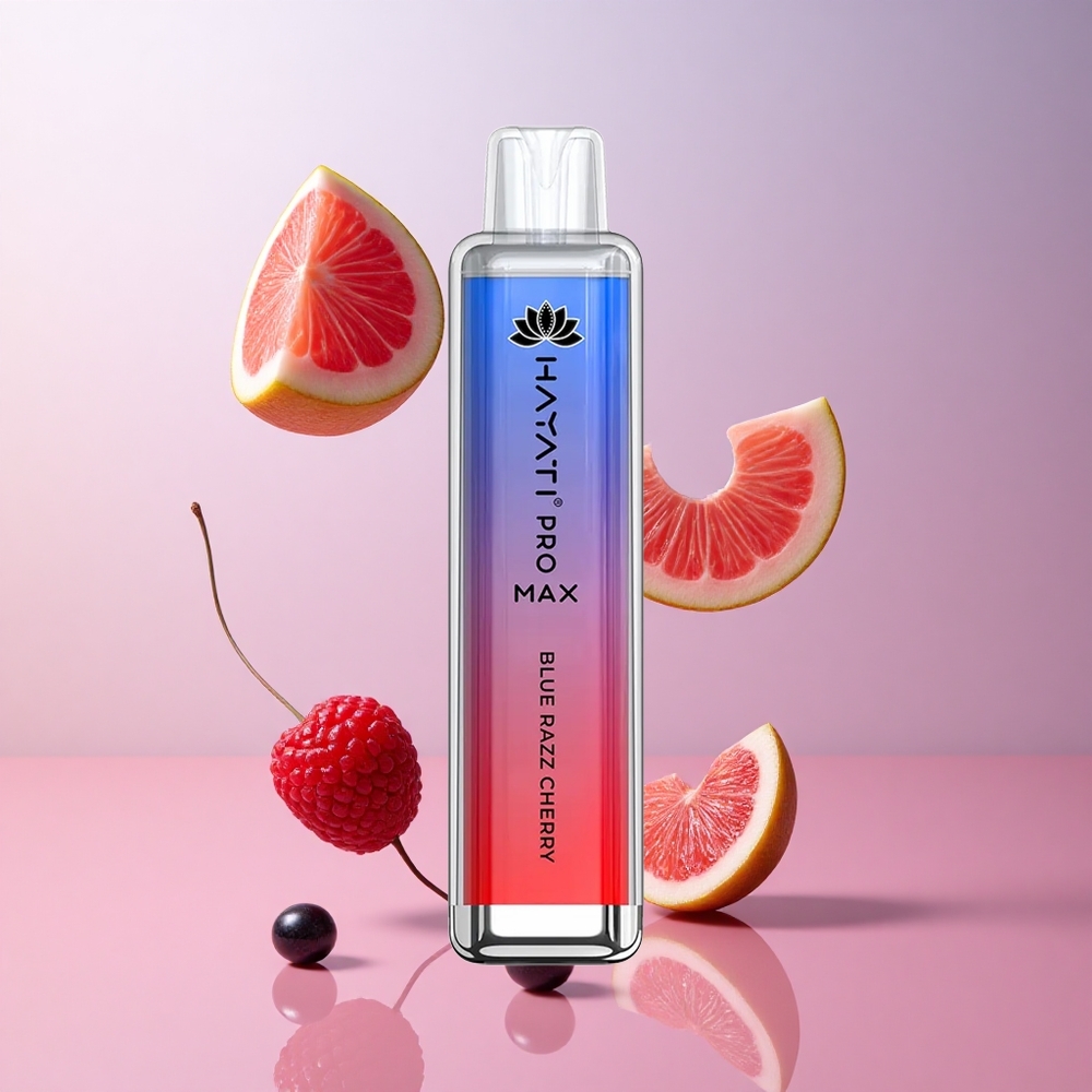 Hayati Pro Max 4000 Puffs Vape Jetable Bleu Framboise Cerise Batterie Rechargeable wholesale Suisse