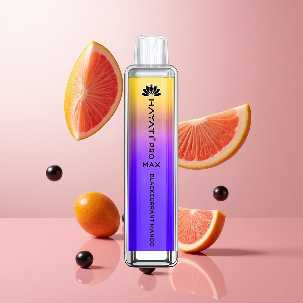 Hayati Pro Max 4000 Puffs Vape Jetable Cassis Mangue LED lumière au fond Rechargeable wholesale Suisse