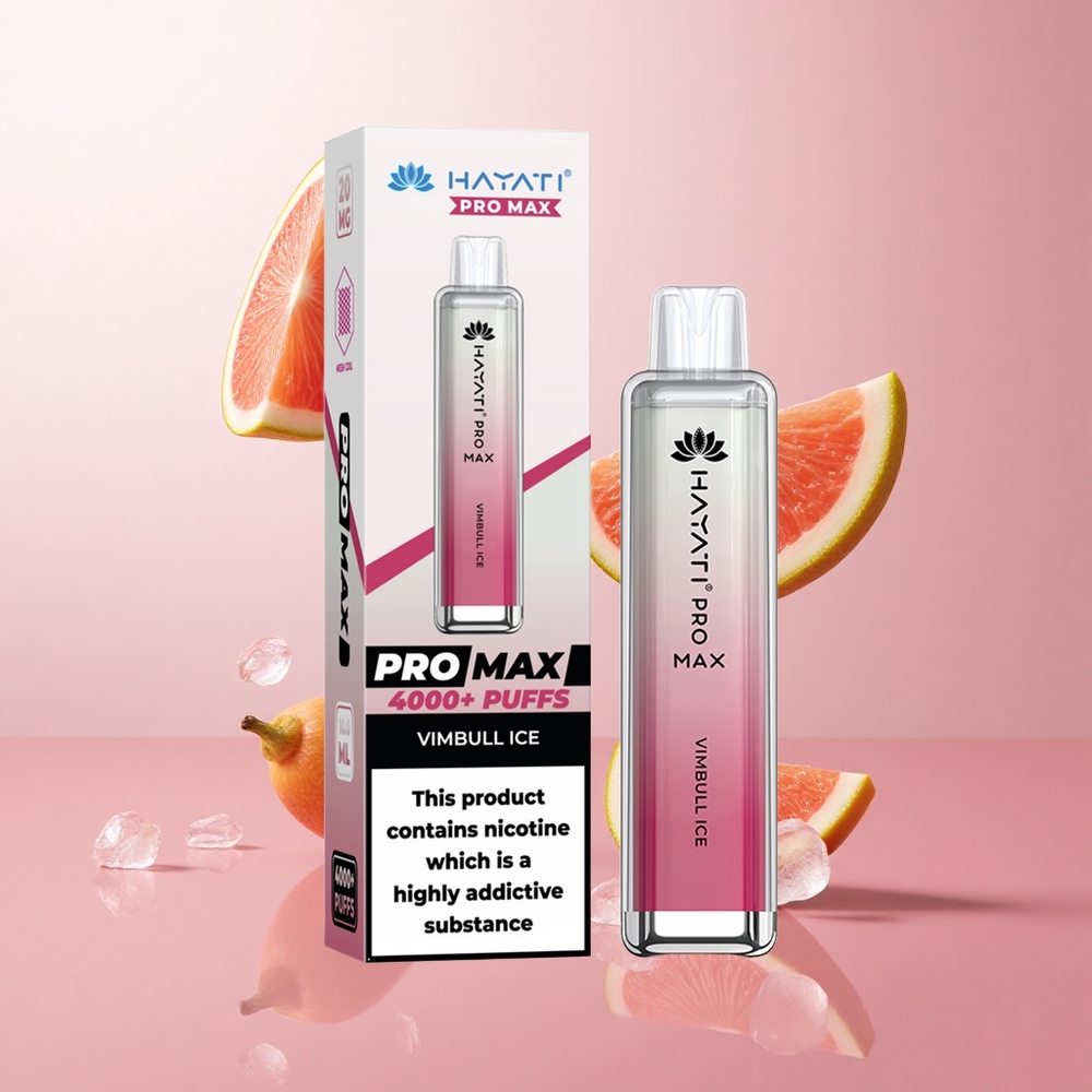 Hayati Pro Max 4000 Puffs Vimbull Glace Dual 1.1 Ohm Mesh Coil wholesale Suisse