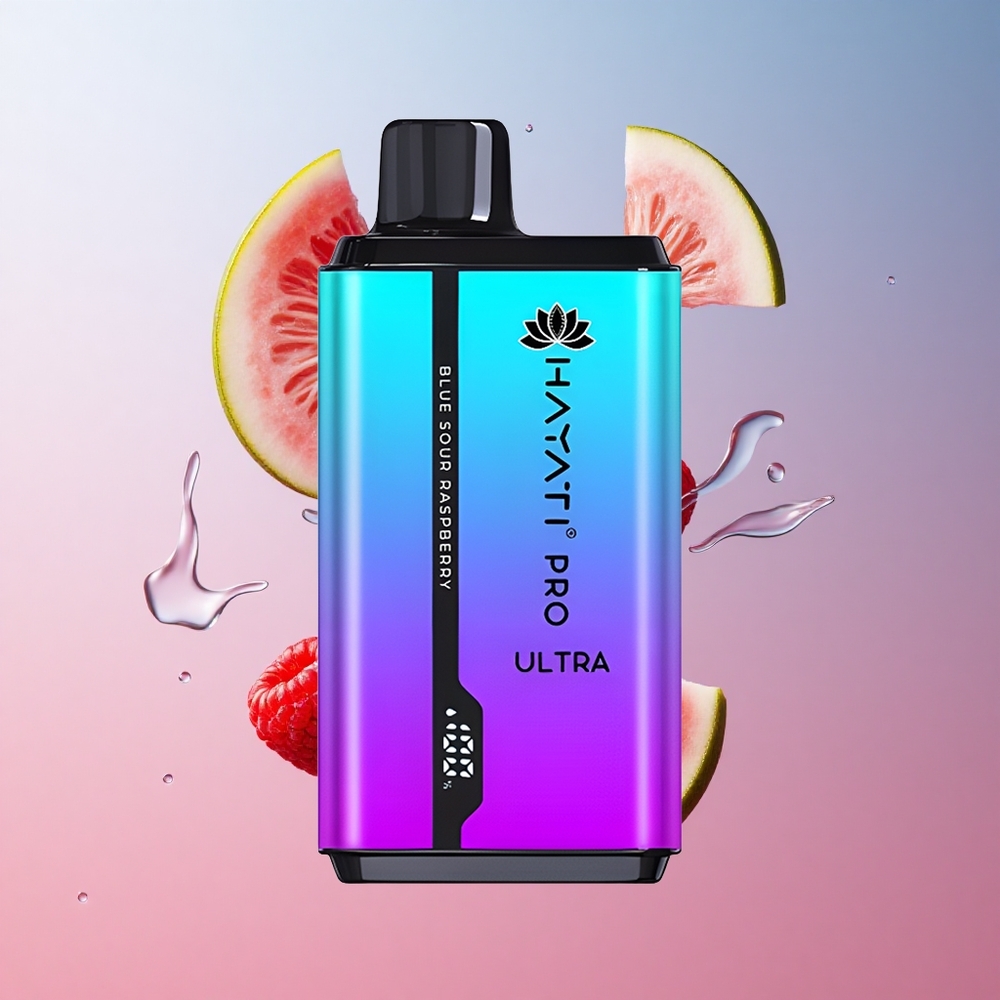 Hayati Pro Ultra 15000 Puffs Bleu Framboise Acidulée 24ml 2% de nicotine wholesale Suisse