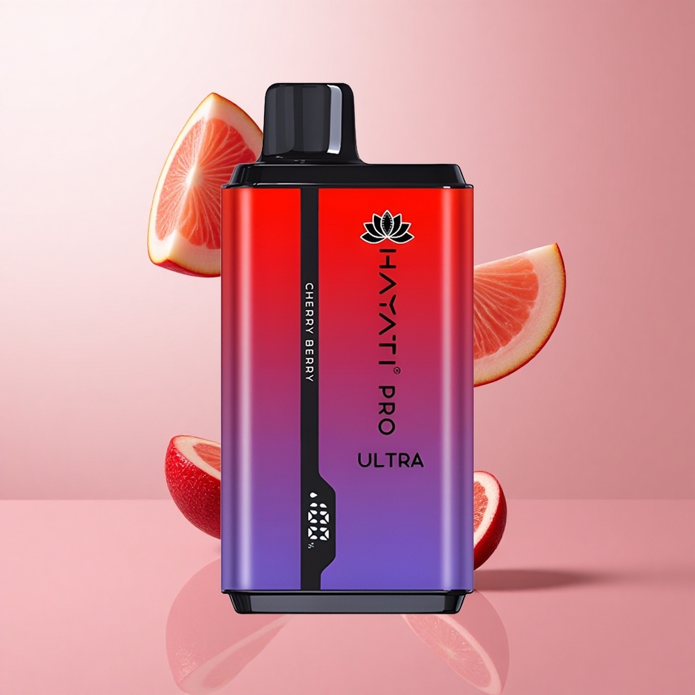 Hayati Pro Ultra 15000 Puffs Cerise Baie 49 Saveurs 2% Nicotine wholesale Suisse