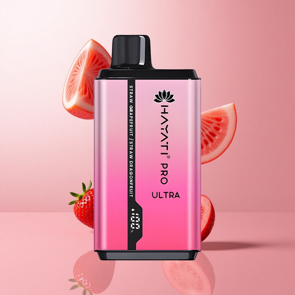 Hayati Pro Ultra 15000 Puffs Fraise Pamplemousse 2 12ml 2% de nicotine wholesale Suisse