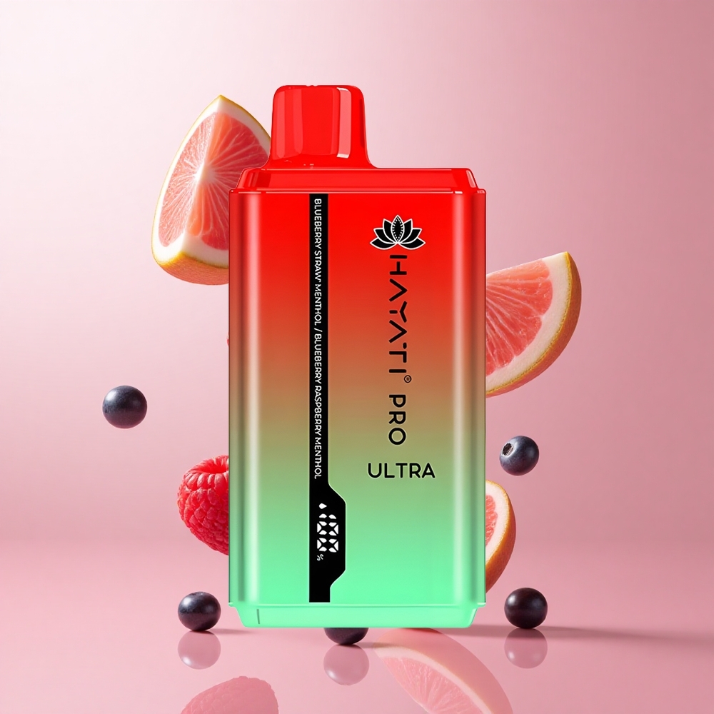 Hayati Pro Ultra 15000 Puffs Myrtille Fraise Menthe 24ml 2% de nicotine wholesale Suisse
