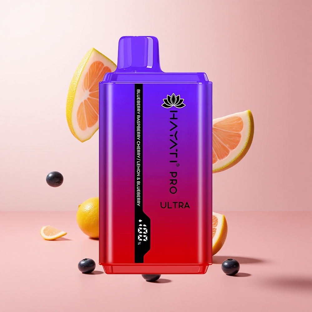 Hayati Pro Ultra 15000 Puffs Myrtille Framboise Cerise 24ml 2% de nicotine wholesale Suisse