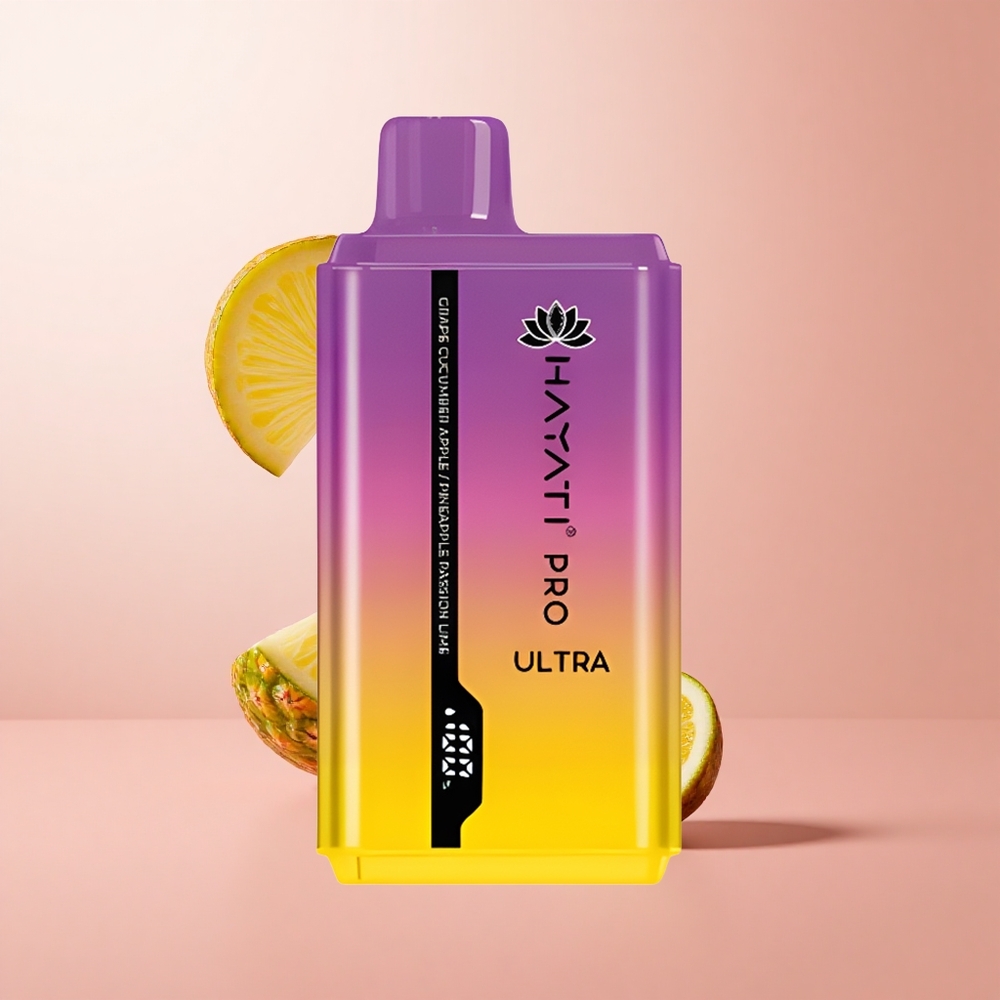 Hayati Pro Ultra 15000 Puffs Raisin Concombre Pomme 24ml 2% de nicotine wholesale Suisse