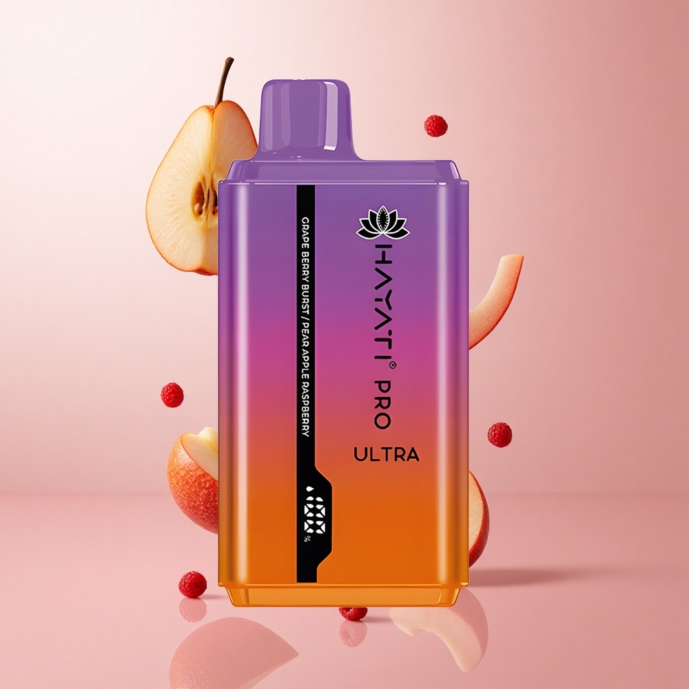 Hayati Pro Ultra 15000 Puffs Éclat de Baies de Raisin 24ml 2% de nicotine wholesale Suisse