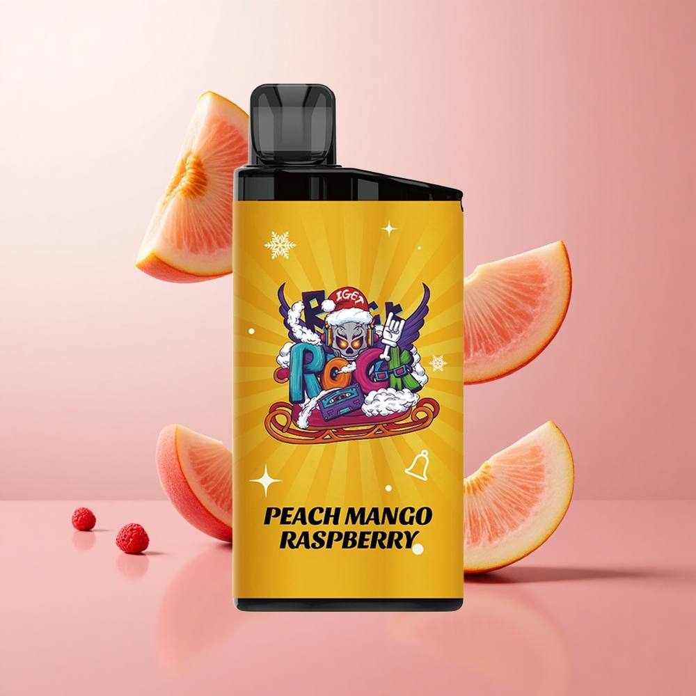 IGET Bar 3500 Puffs Pêche Mangue Framboise 1.2 Ohm Mesh Coil wholesale Suisse