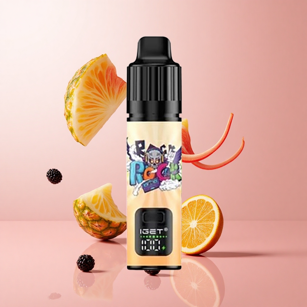 IGET BAR PLUS S3 POD 10000 Puffs Mûre Ananas Orange 18 ml E-liquide 950 mAh Rechargeable wholesale Suisse
