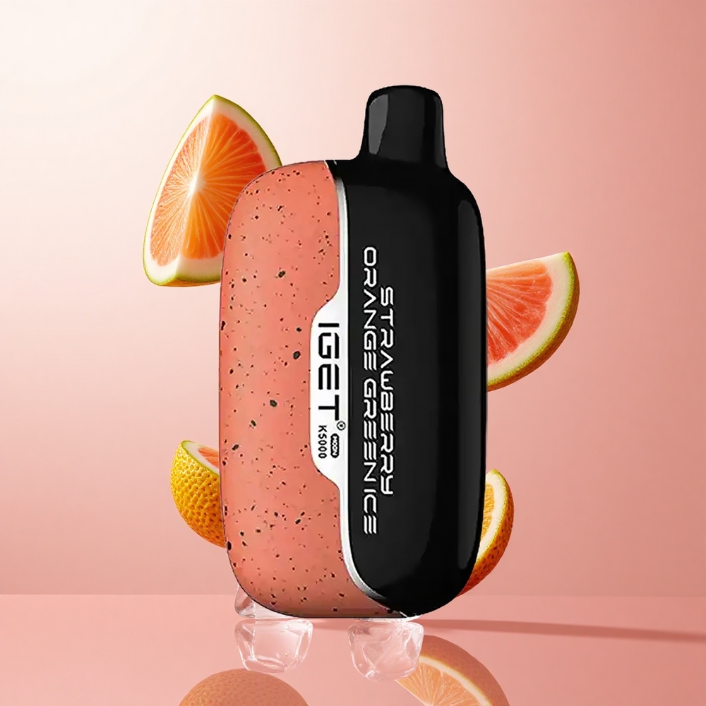 IGET Moon K5000 5000 Puffs Fraise Orange Glace Verte PC 1.35 Ohm wholesale Suisse