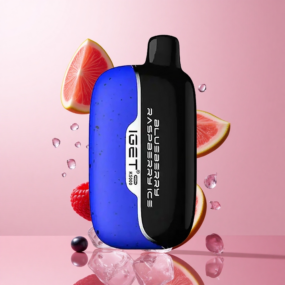 IGET Moon K5000 Puffs Vape Jetable Myrtille Framboise Glace (jusqu'à 5000 bouffées) wholesale Suisse