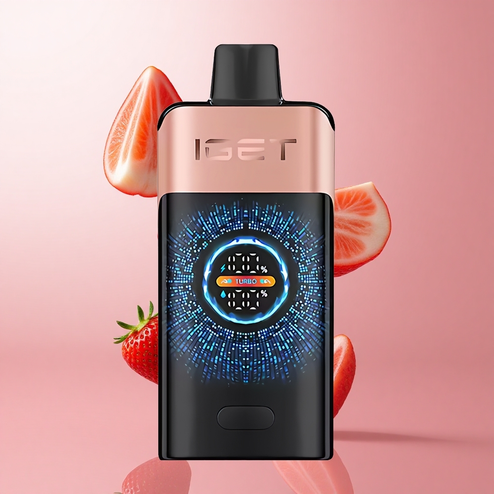 IGET ONE 12000 Puffs Fraise Framboise 2700 mAh écran couleur incurvé wholesale Suisse