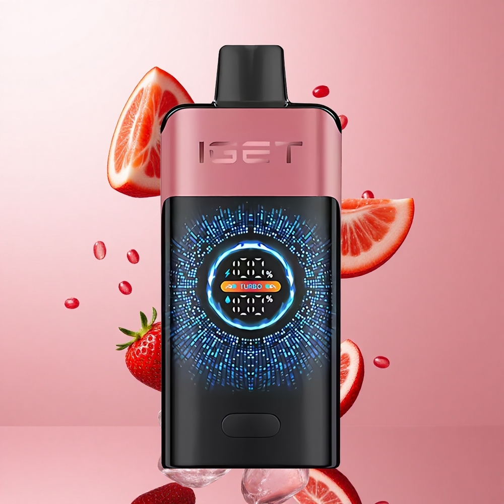 IGET ONE 12000 Puffs Fraise Grenade Glacée avec écran courbé couleur et 2700 mAh wholesale Suisse