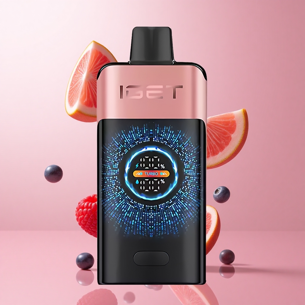 IGET ONE 12000 Puffs Vape Jetable Myrtille Framboise Écran Courbé Grande Taille wholesale Suisse