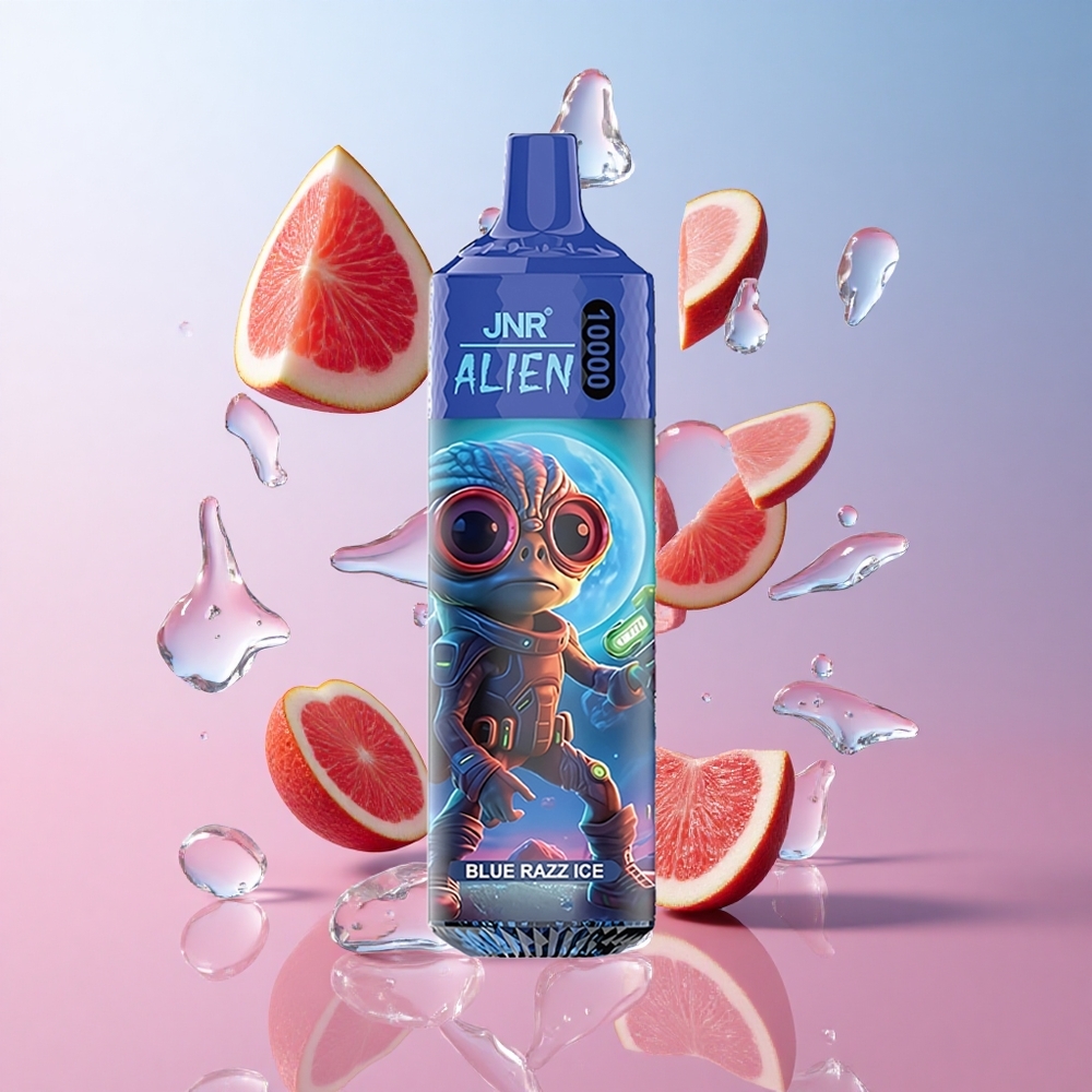 JNR Alien 10000 Puffs Bleu Framboise Glacée 850mAh LED RGB wholesale Suisse