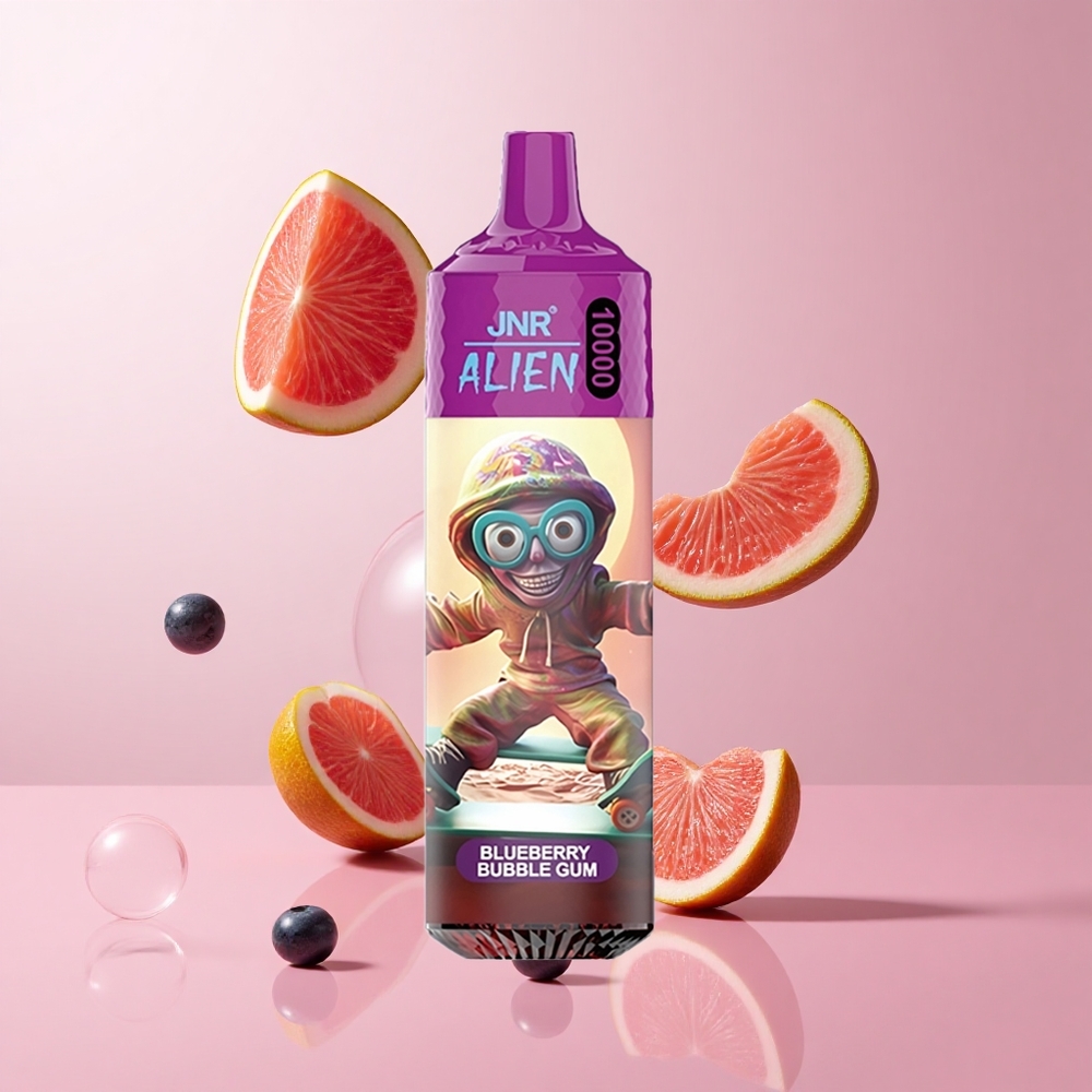 JNR Alien 10000 Puffs Bubble Gum Myrtille 850mAh LED RGB wholesale Suisse