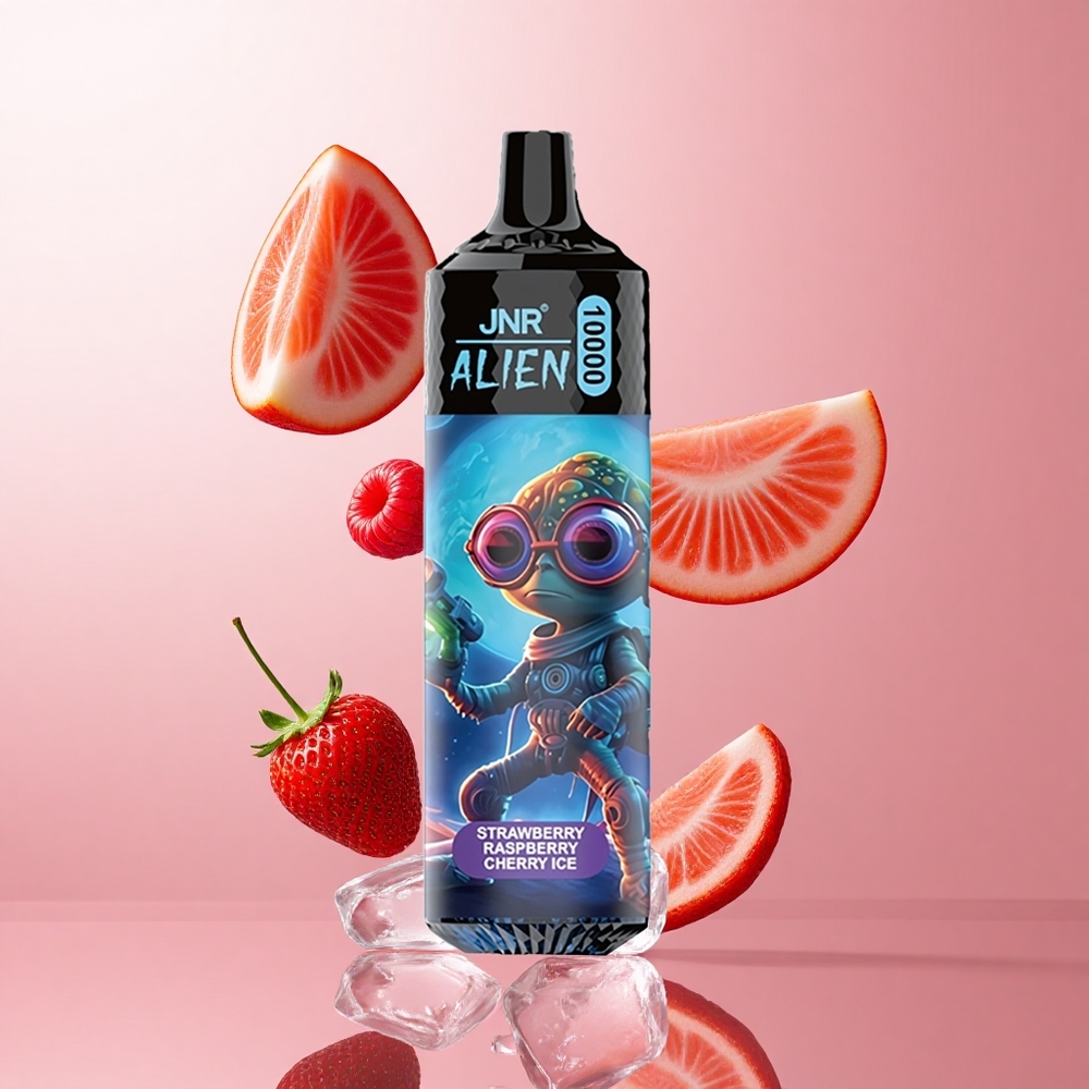 JNR Alien 10000 Puffs Fraise Framboise Cerise Glacée 850mAh LED RGB wholesale Suisse