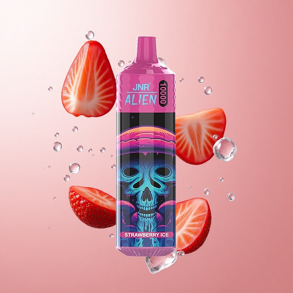 JNR Alien 10000 Puffs Fraise Glacée 850mAh LED RGB wholesale Suisse