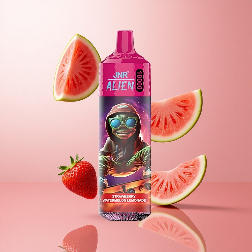 JNR Alien 10000 Puffs Fraise Pastèque Citronnée avec LED (RGB) et Charge Rapide Type-C wholesale Suisse