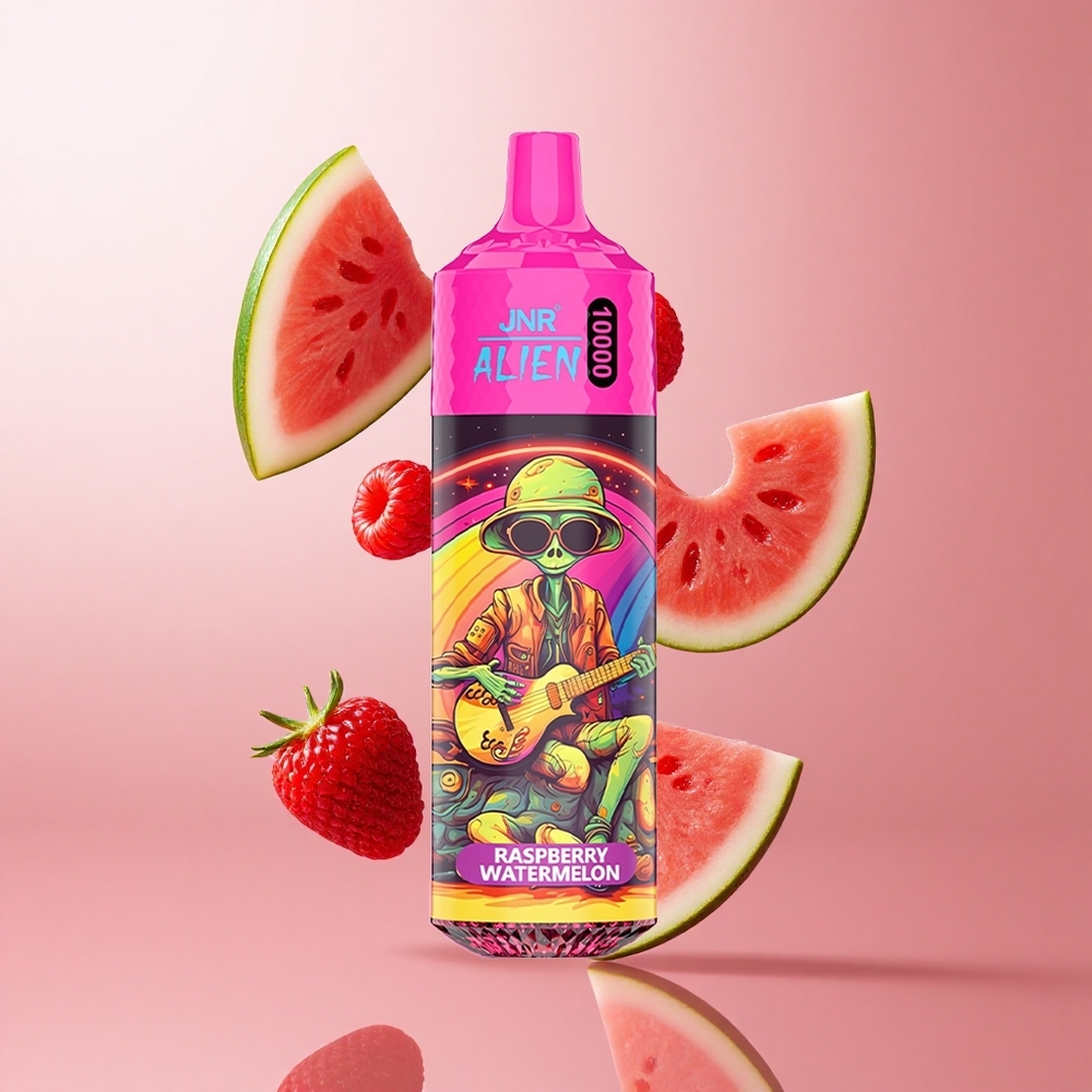 JNR Alien 10000 Puffs Framboise Pastèque Batterie 850mAh LED RGB wholesale Suisse