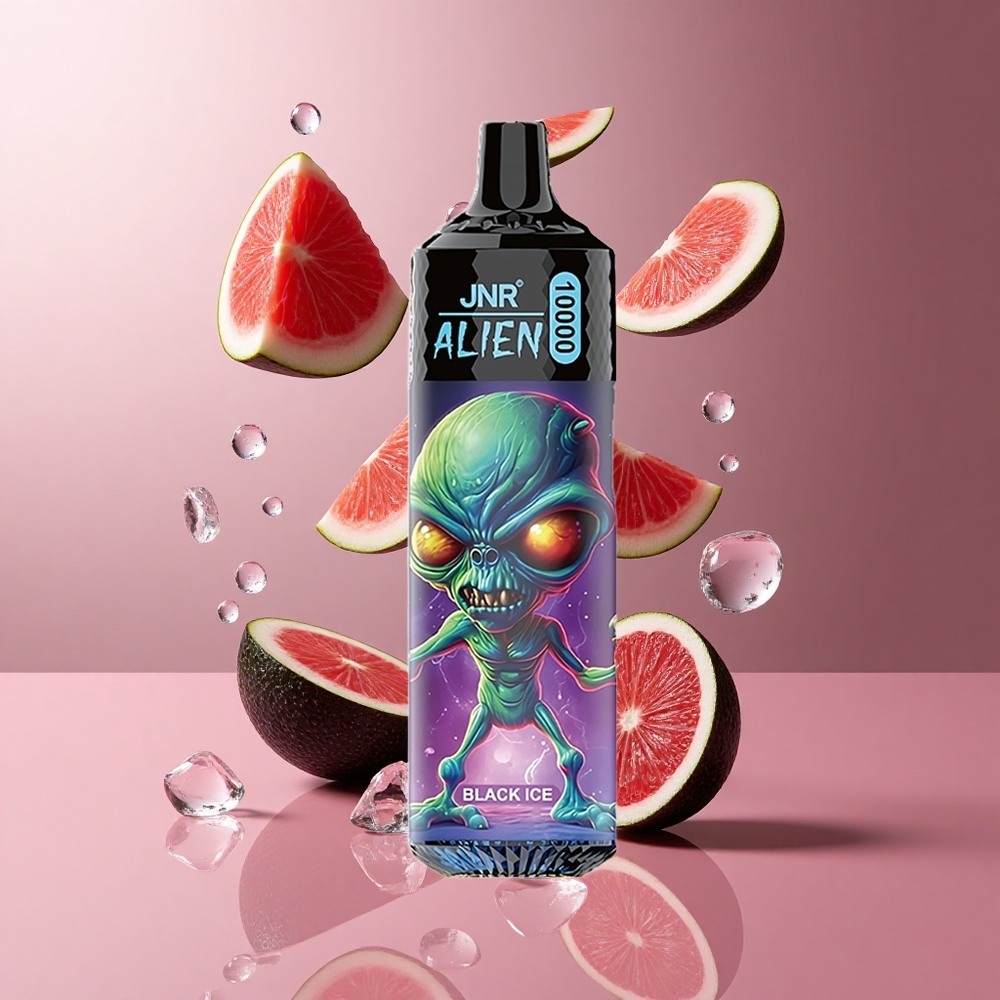 JNR Alien 10000 Puffs Glace Noire 20ml E-liquide LED RGB wholesale Suisse