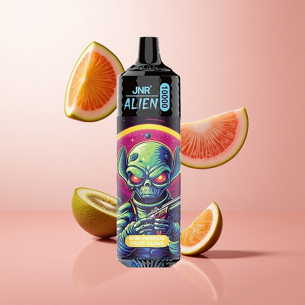 JNR Alien 10000 Puffs Kiwi Fruit de la Passion Goyave 850mAh LED RGB wholesale Suisse