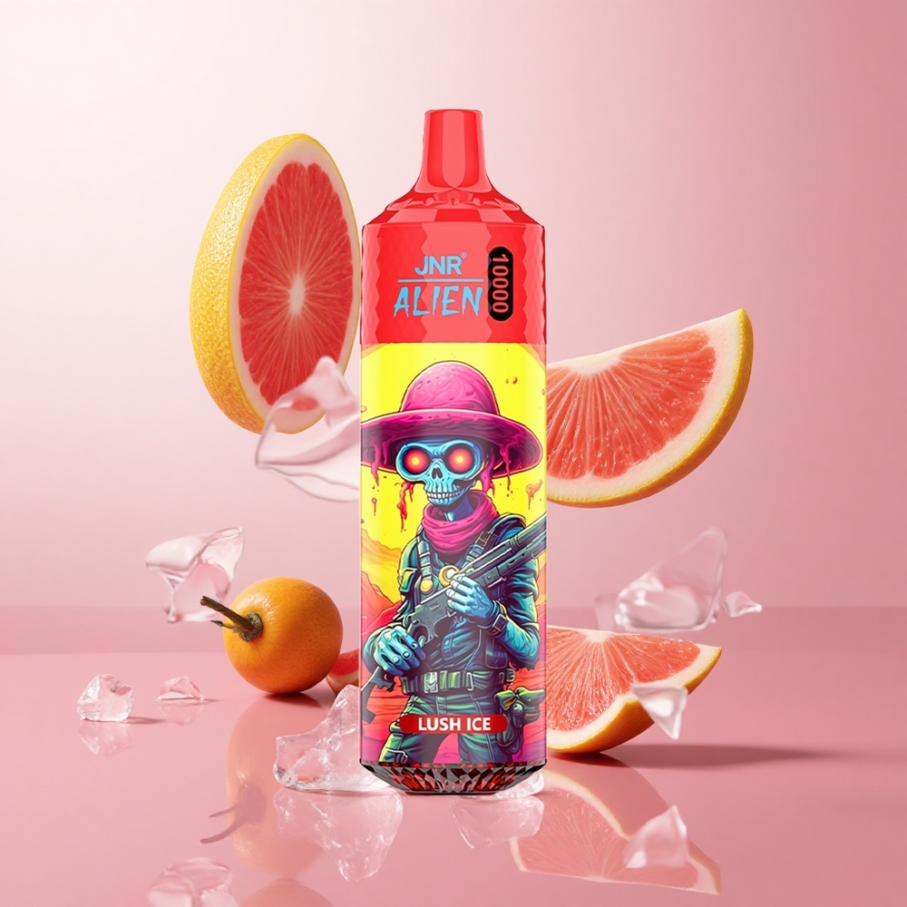 JNR Alien 10000 Puffs Lush Ice (Glace Raffraîchissante) avec 20ml E-liquide et LED RGB wholesale Suisse