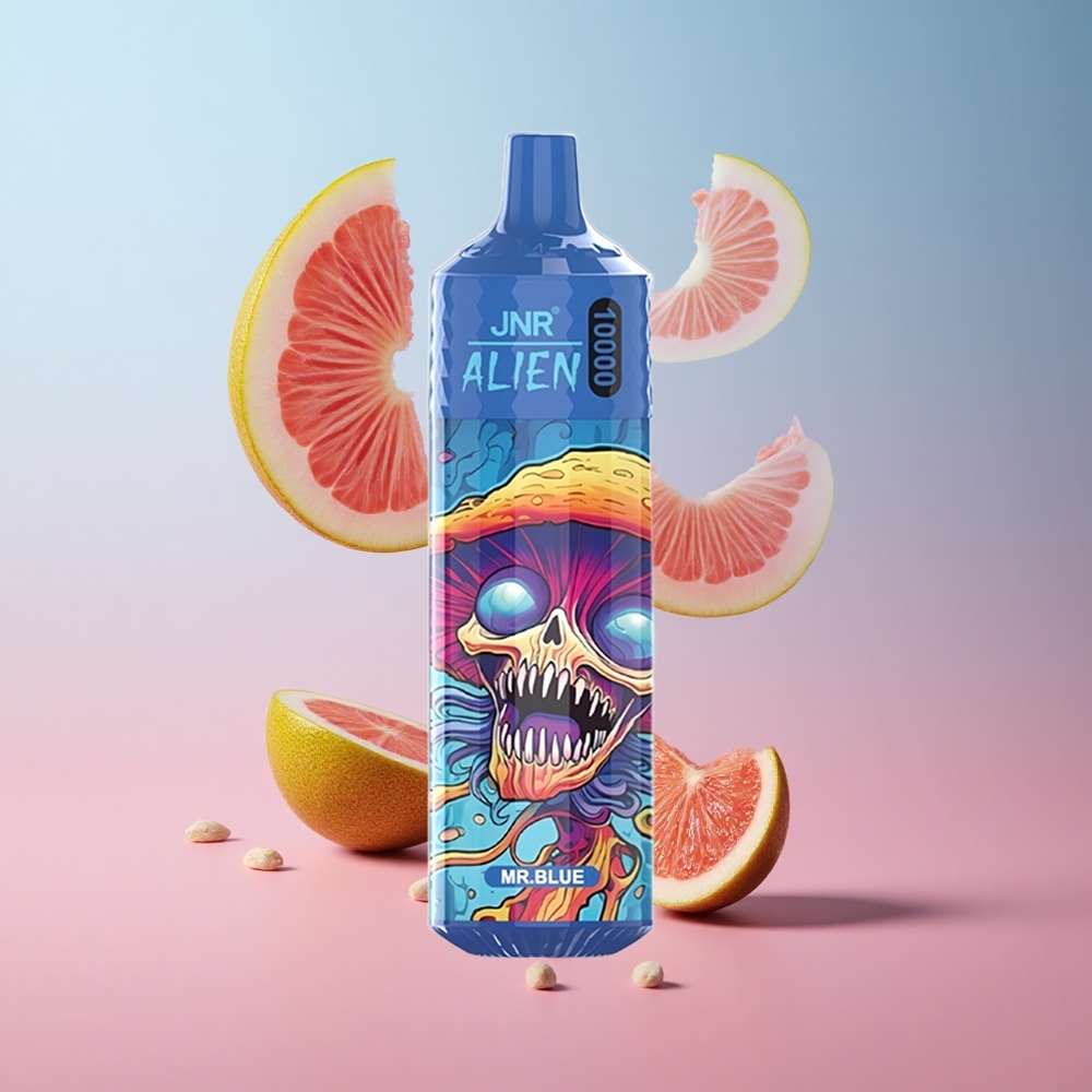 JNR Alien 10000 Puffs Mr Bleu avec 20ml E-liquide et LED (RGB) wholesale Suisse