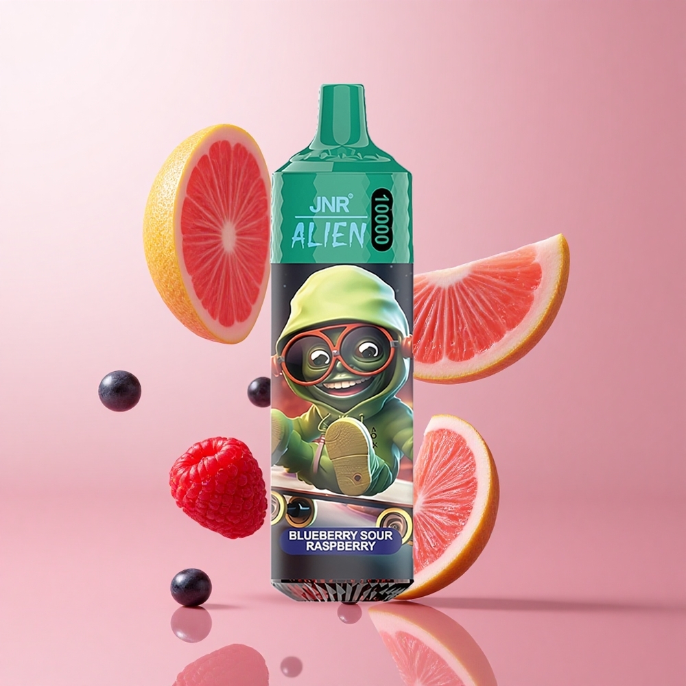 JNR Alien 10000 Puffs Myrtille Framboise Acidulée 850mAh Charge Rapide Type-C wholesale Suisse