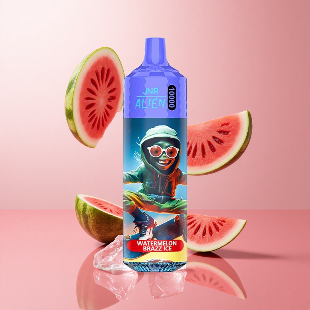 JNR Alien 10000 Puffs Pastèque Brazz Ice avec 20ml E-liquide et Charge Rapide Type-C wholesale Suisse