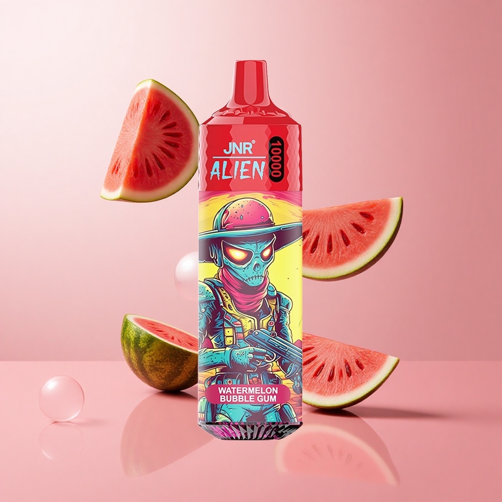 JNR Alien 10000 Puffs Pastèque Gomme Bulle 850mAh LED RGB wholesale Suisse