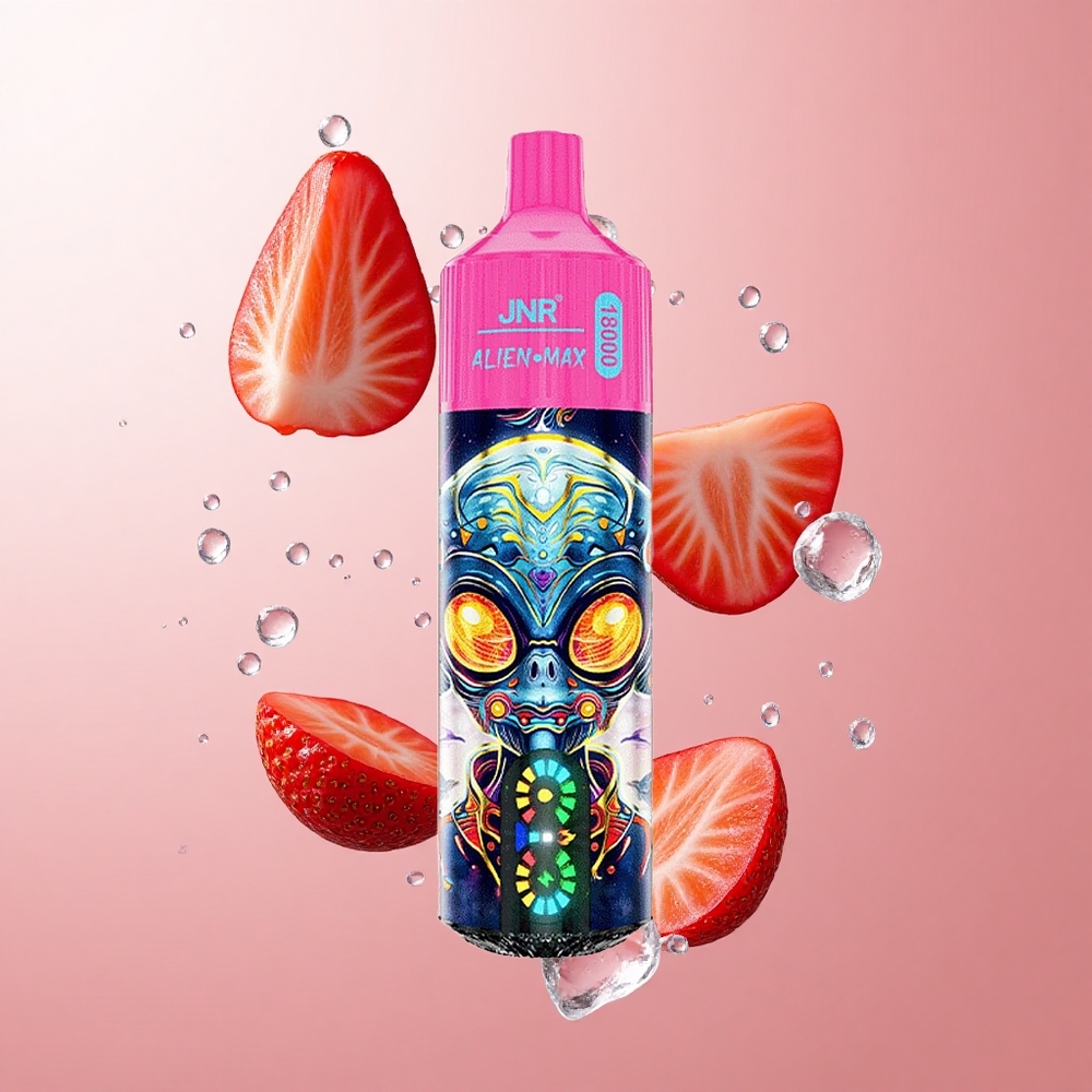 JNR Alien Max 18000 Puffs Fraise Glacée avec Affichage LED Intelligent & Dual Mesh Coil wholesale Suisse