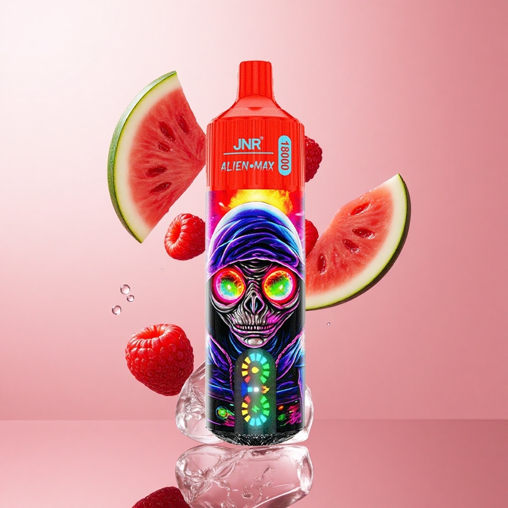 JNR Alien Max 18000 Puffs Framboise Pastèque Glacée Double Coil Mesh wholesale Suisse