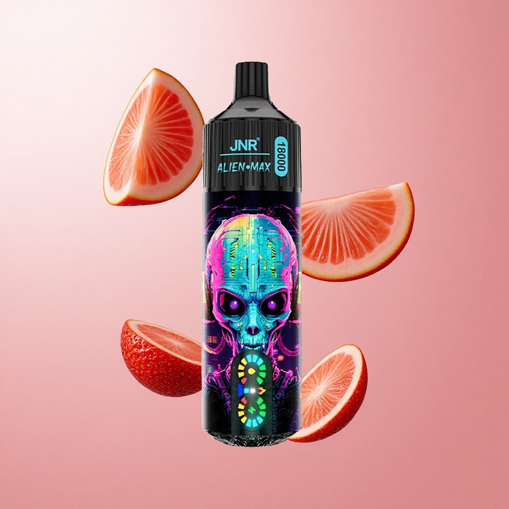 JNR Alien Max 18000 Puffs Hubba Bubba Fraise Affichage LED Intelligent & Double Mesh Coil wholesale Suisse