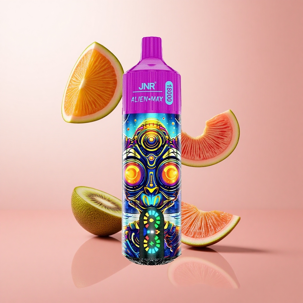 JNR Alien Max 18000 Puffs Kiwi Fruit de la Passion Goyave Afficheur LED Intelligent Dual Mesh Coil wholesale Suisse