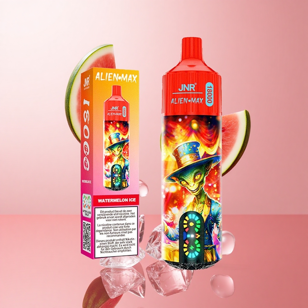 JNR Alien Max 18000 Puffs Pastèque Glacée Affichage LED Intelligent Dual Mesh Coil wholesale Suisse