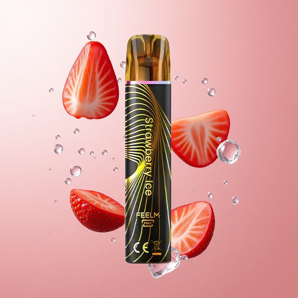 JNR Black&Golden 600+200 Puffs Fraise Glacée Vape Jetable 2ml TPD wholesale Suisse