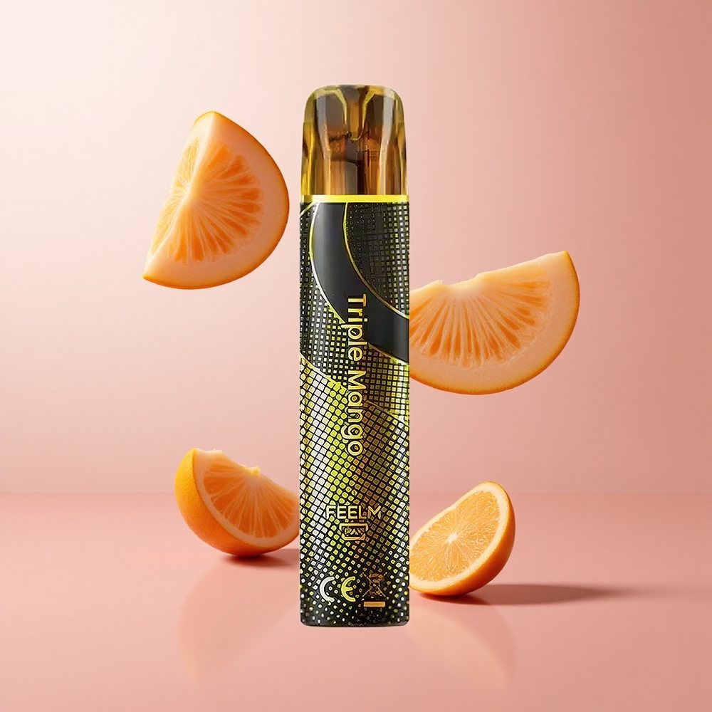 JNR Black&Golden 600+200 Puffs Mangue Triple Vape Jetable TPD 2ml wholesale Suisse