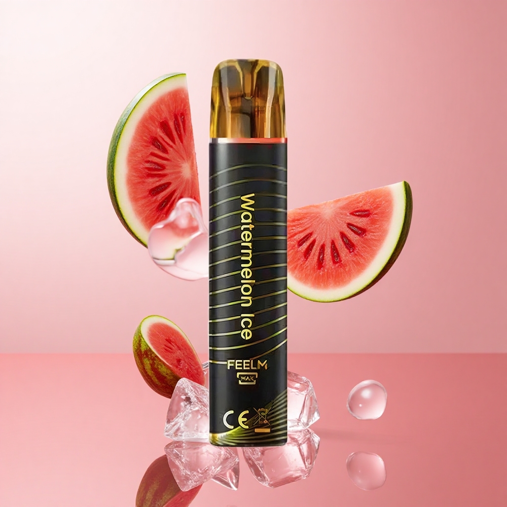 JNR Black&Golden 600+200 Puffs Pastèque Glacée Vape Jetable TPD 2ml wholesale Suisse