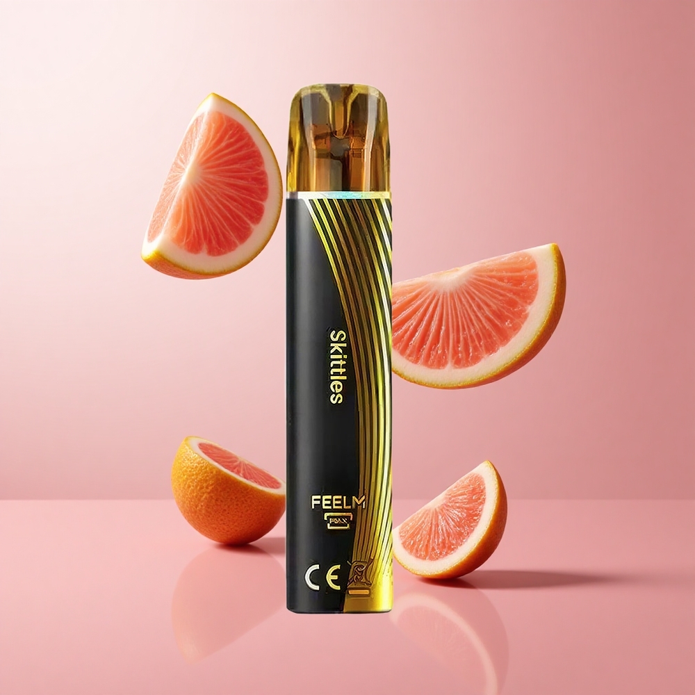 JNR Black&Golden 600+200 Puffs Skittles (Fraise) 2% Nicotine TPD wholesale Suisse