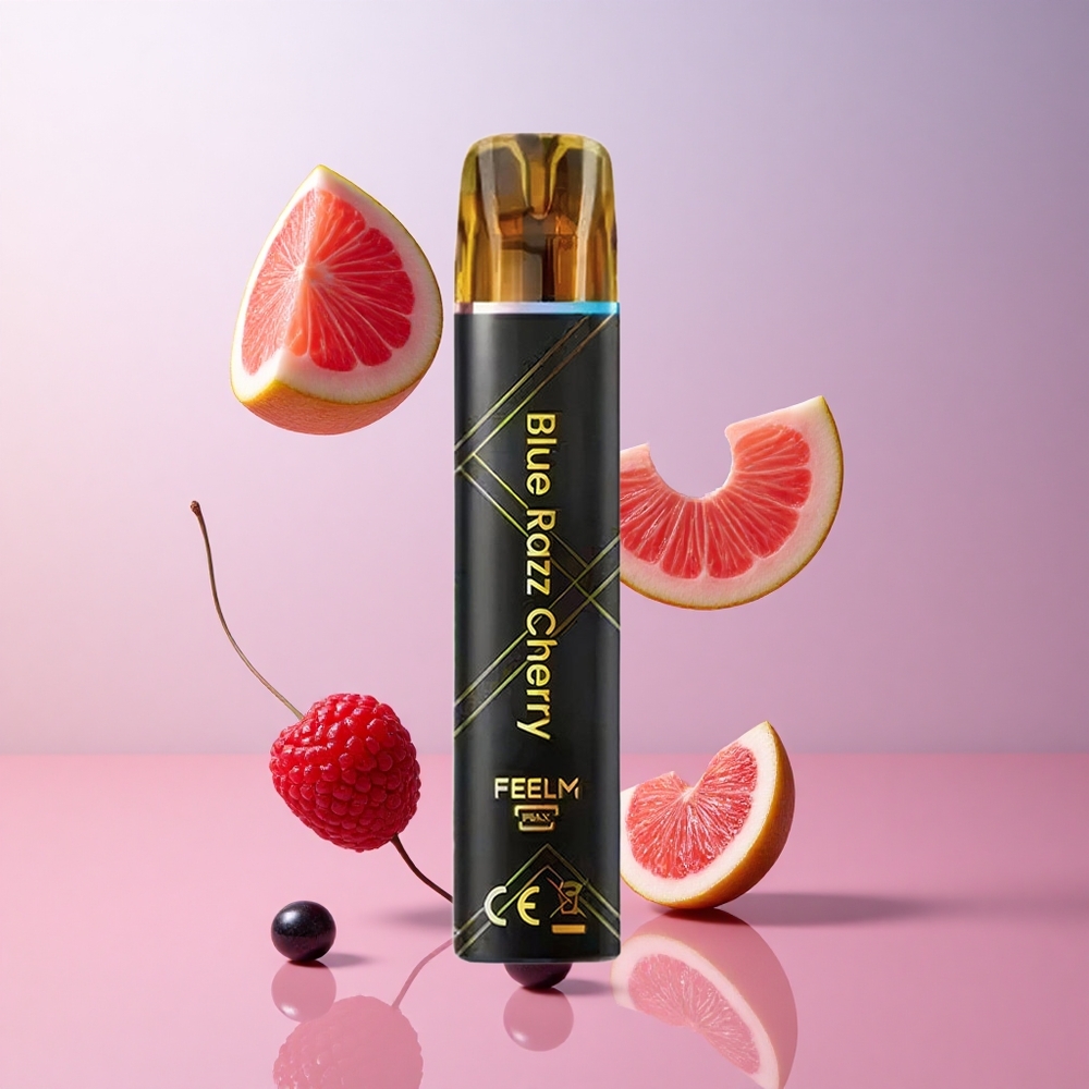 JNR Black&Golden 600+200 Puffs Vape Jetable Bleu Framboise Cerise wholesale Suisse