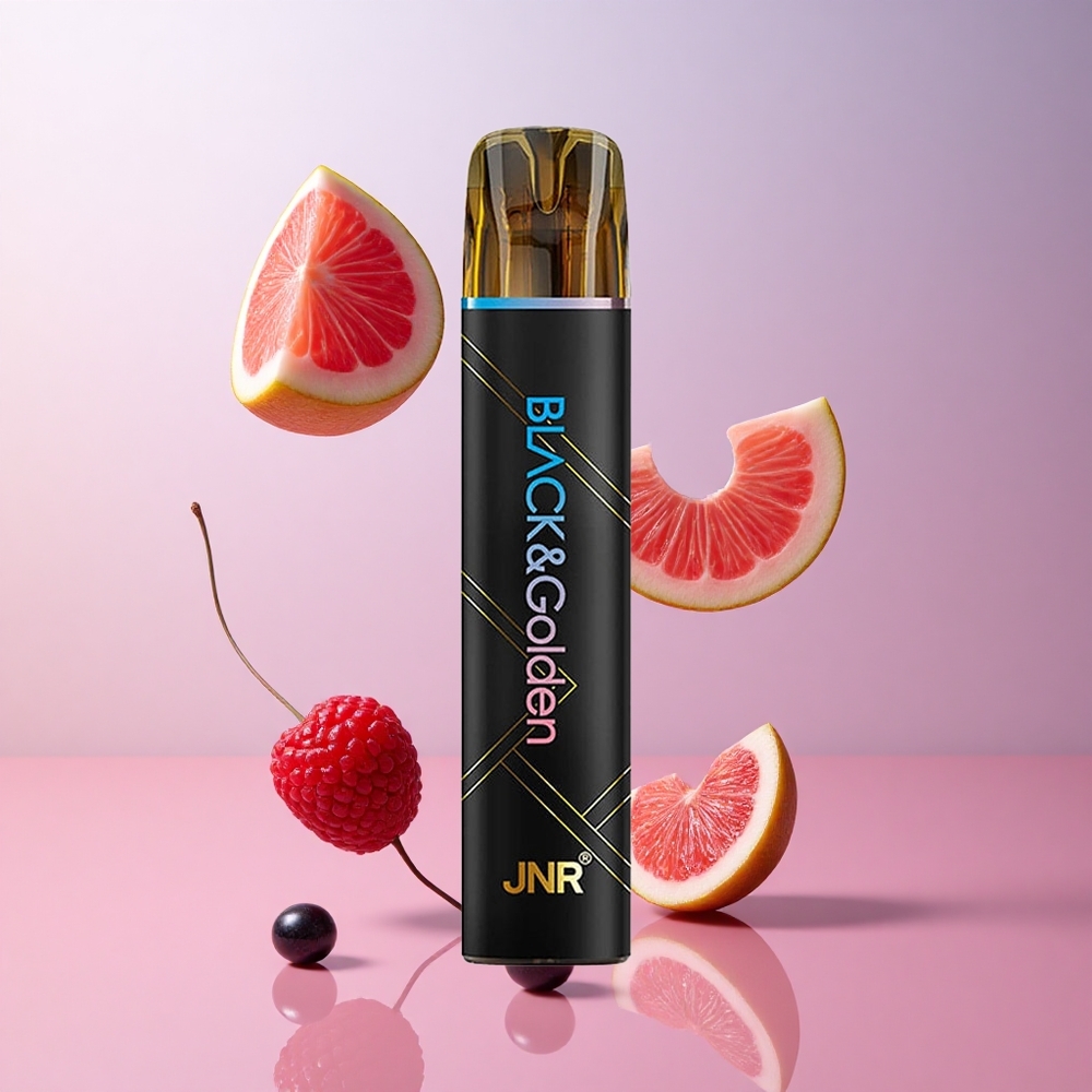 JNR Black&Golden 600+200 Puffs Vape Jetable Bleu Framboise Cerise wholesale Suisse