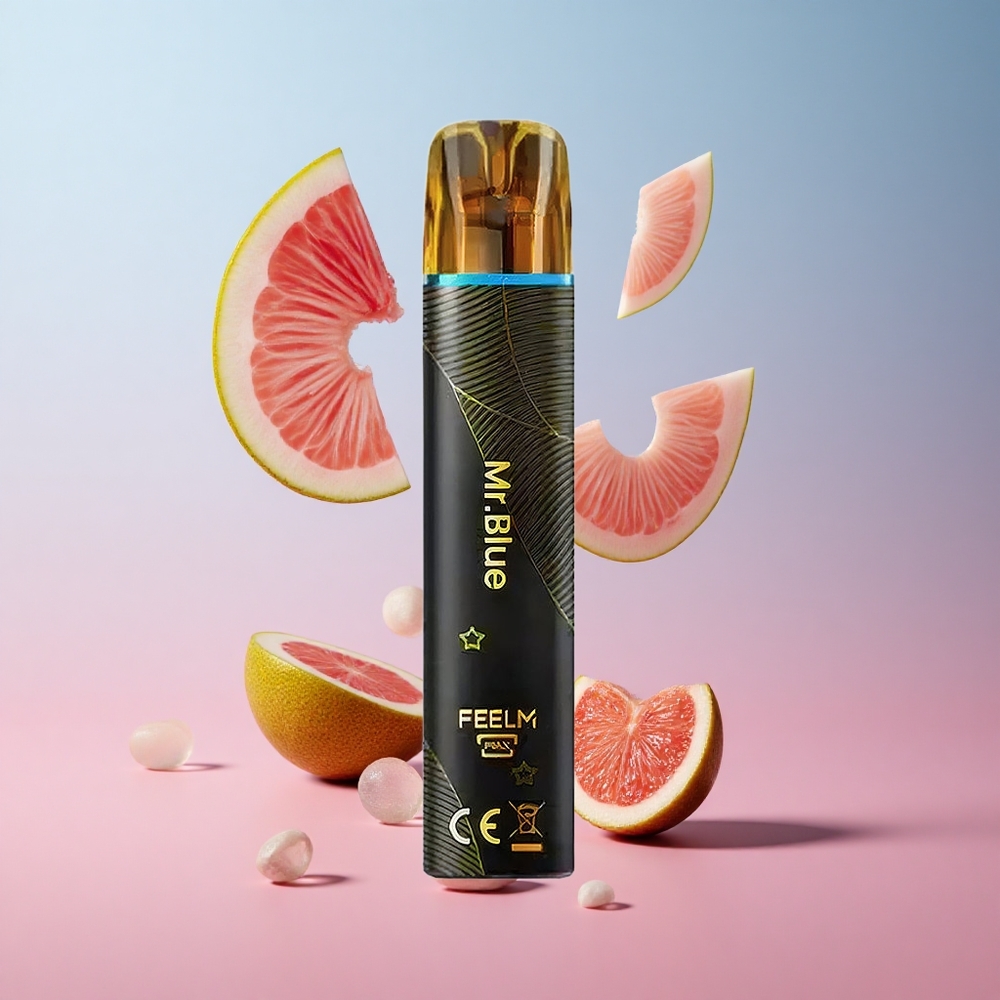 JNR Black&Golden 600+200 Puffs Vape Jetable Bleu Mr 2ml TPD wholesale Suisse