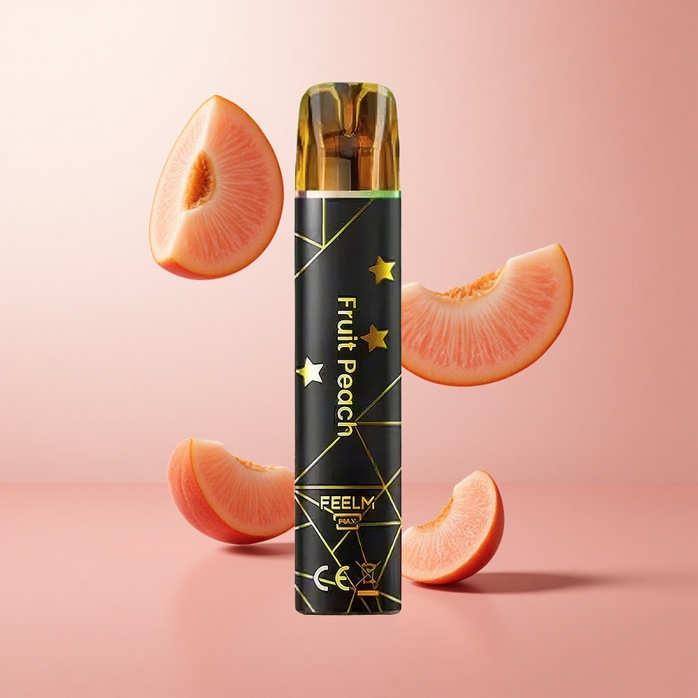 JNR Black&Golden 600+200 Puffs Vape Jetable Pêche Fruitée TPD certifié wholesale Suisse