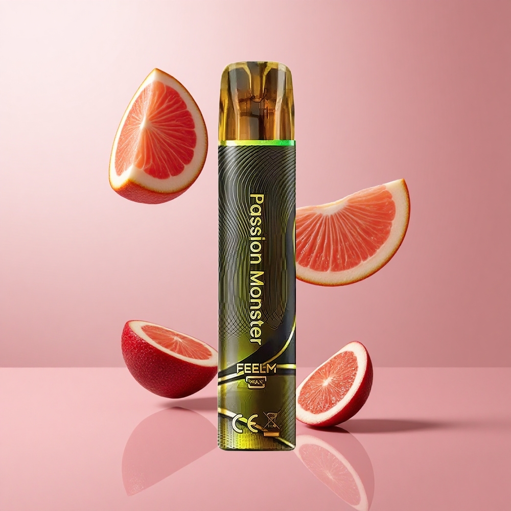 JNR Black&Golden 600+200 Puffs Vape Jetable Passion Monstre 2% Nicotine TPD wholesale Suisse