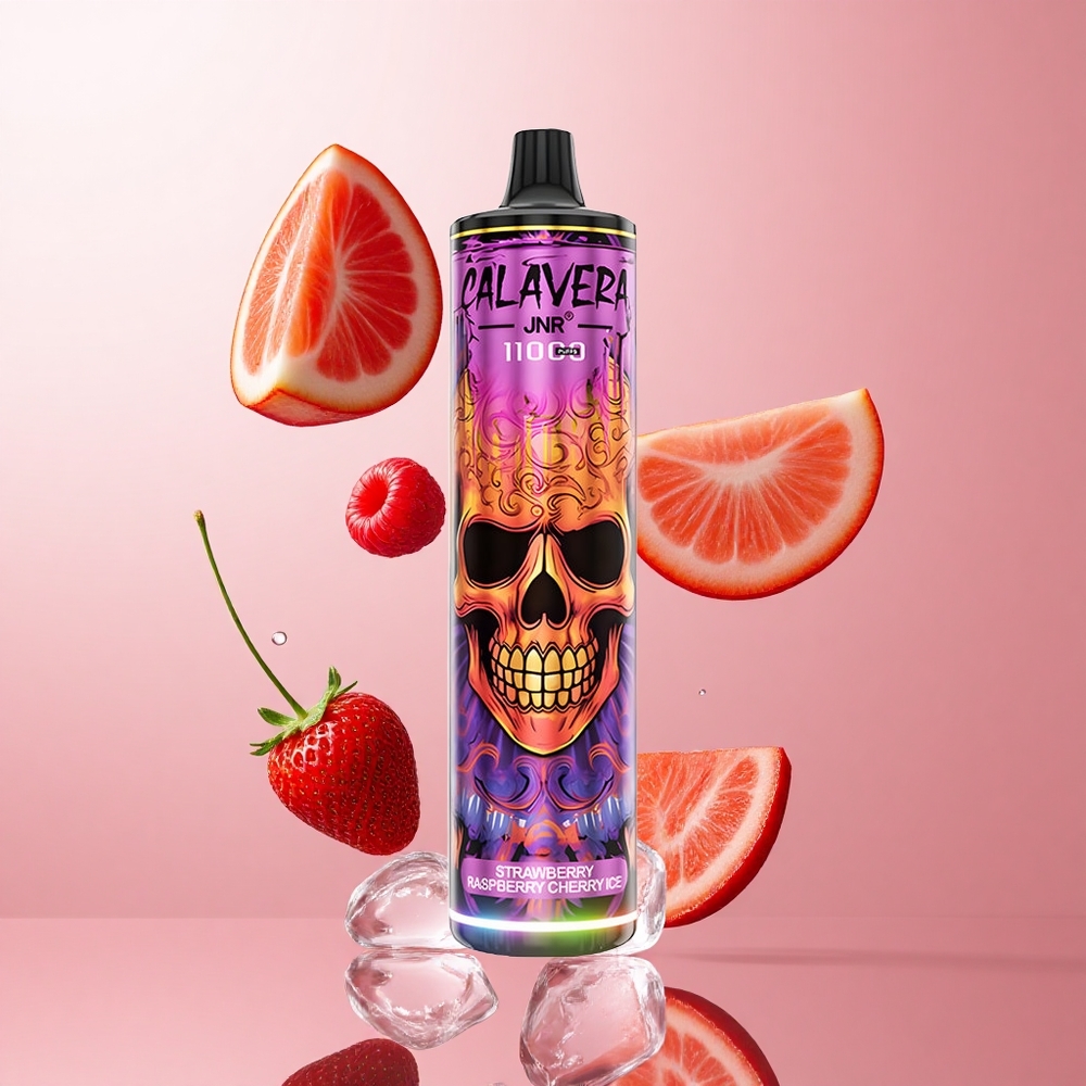 JNR Calavera 11000 Puffs Fraise Framboise Cerise Glace Port Type-C 21ml E-Liquid wholesale Suisse