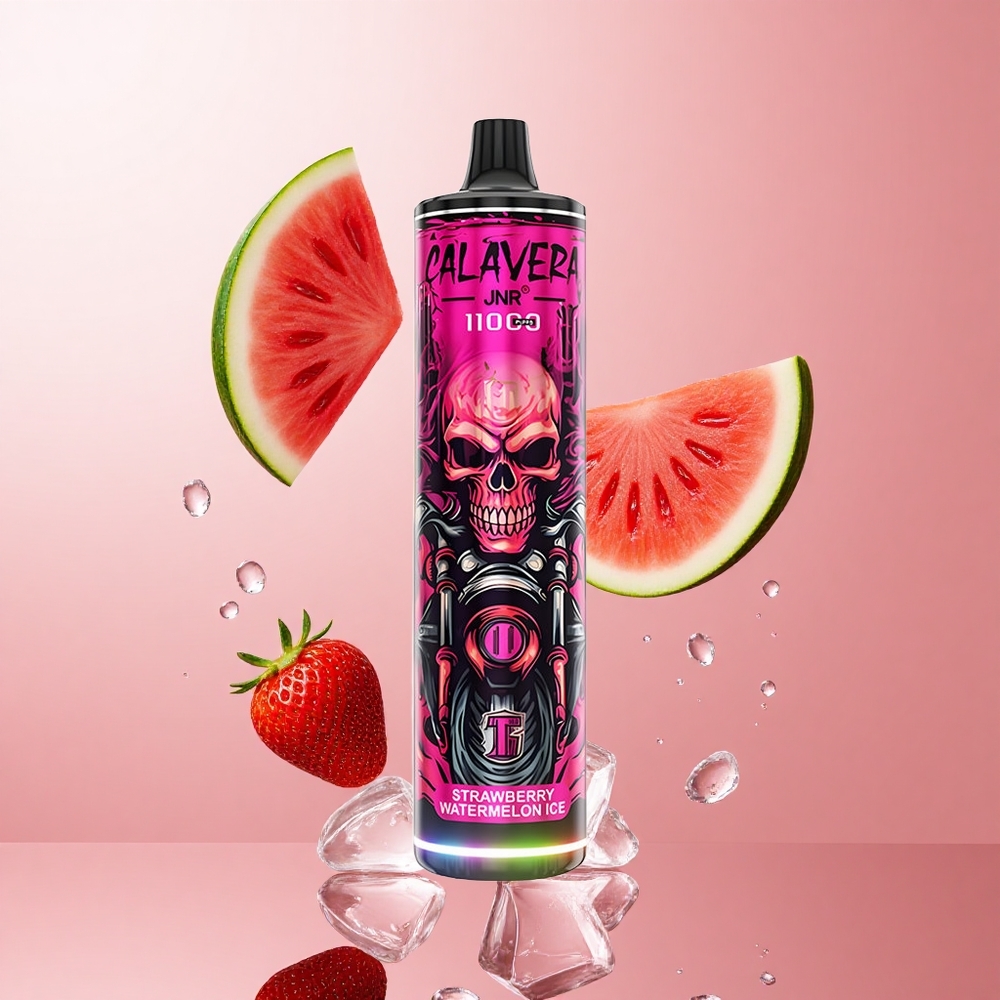 JNR Calavera 11000 Puffs Fraise Pastèque Glacée Port Type-C 21ml E-Liquide wholesale Suisse