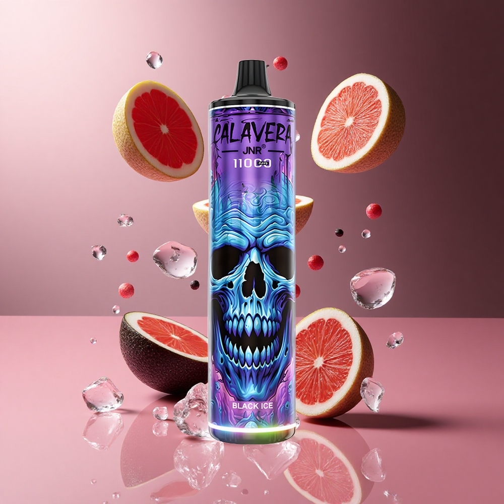 JNR Calavera 11000 Puffs Vape Jetable Glace Noire Port Type-C 21ml E-Liquide wholesale Suisse